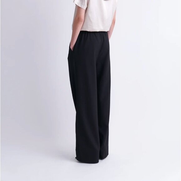 ZINŌ Nino Black Wool Blend Elastic Waist Trouser $381 EUC S - Picture 5 of 6